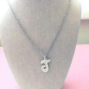 Capital Letter J Initial Fashion Necklace